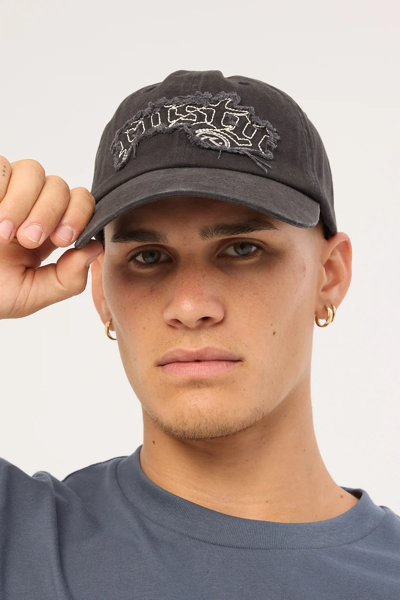Rusty Freaker 6 Panel Cap Black