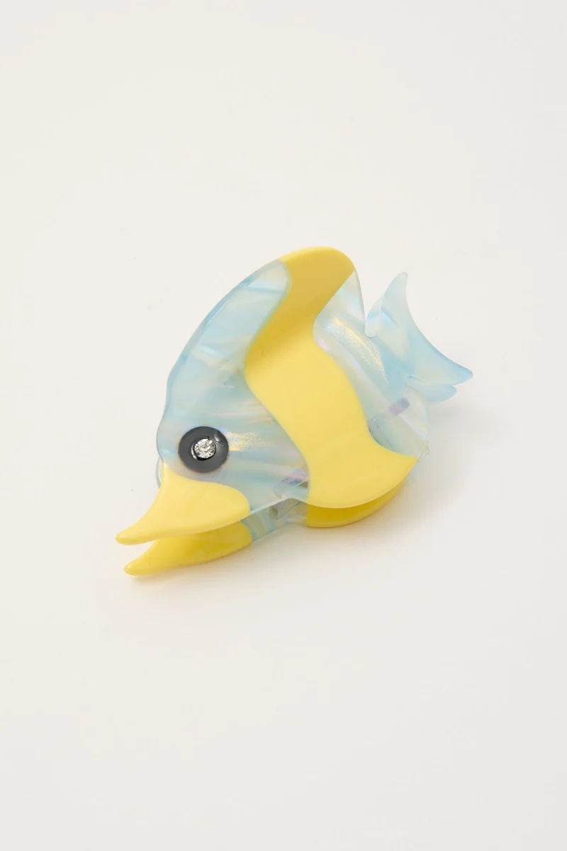 Token Fishy Hair Clip Yellow / Blue