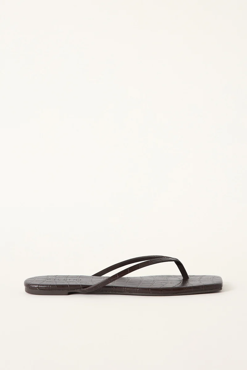 Billini Womens Tove Slide Chocolate Croc