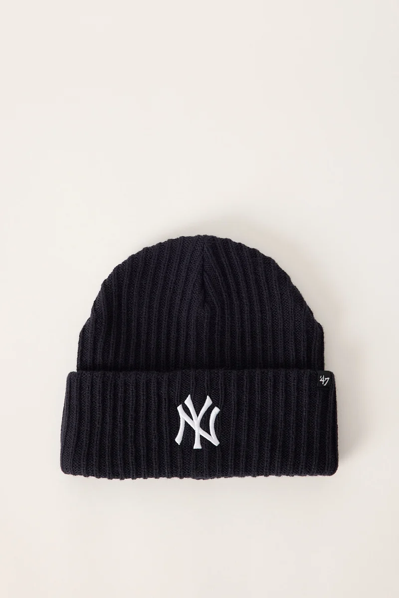 47 Brand 47 Knit Ribbed NY Yankees Beanie Neyyan Navy