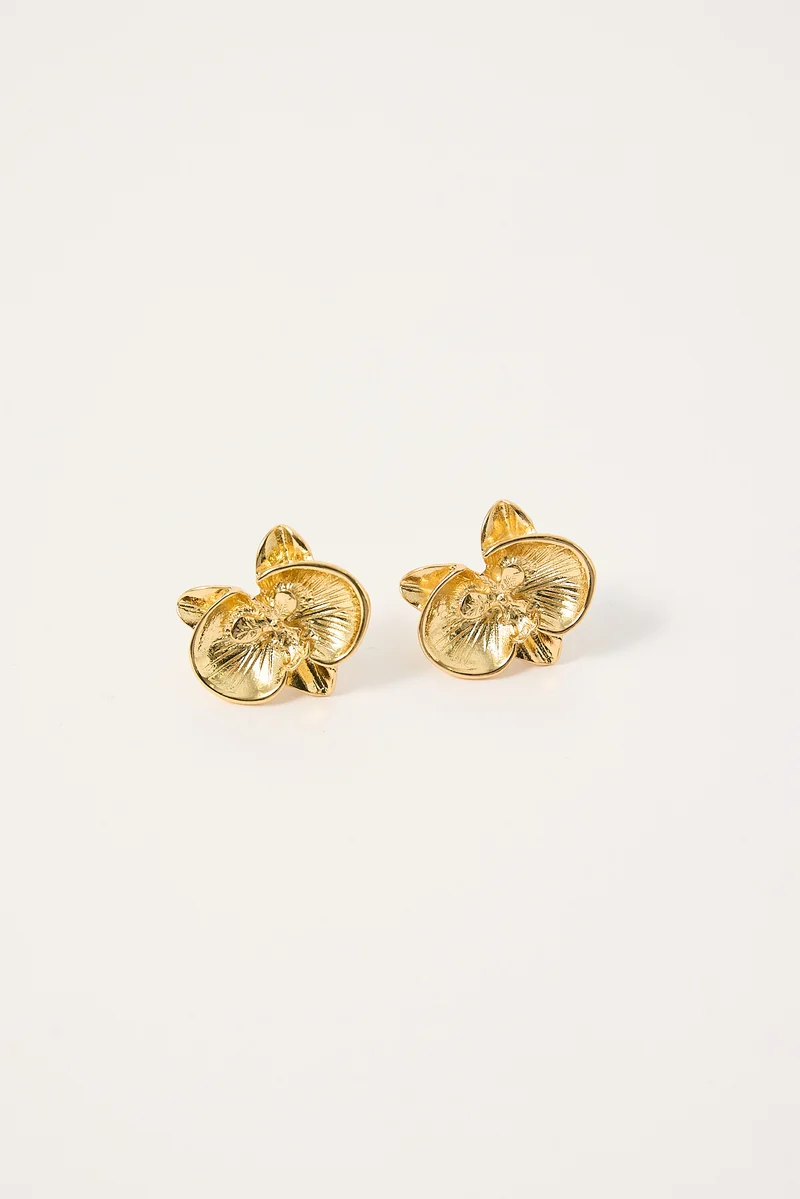 Token Belle Orchid Earring Gold