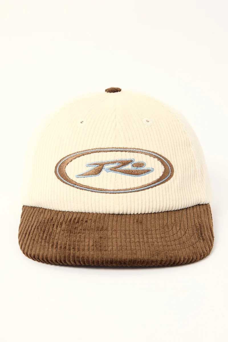 Rusty Orbit Cord 6 Panel Cap Pinecone