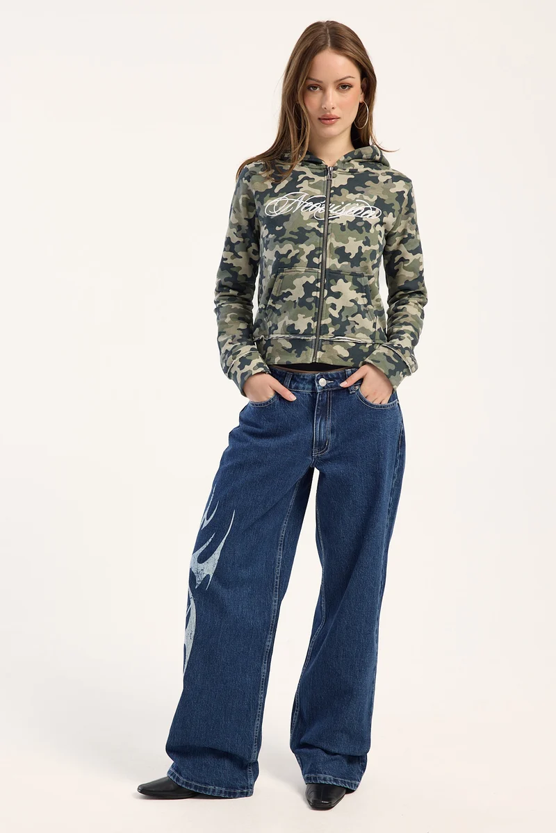 Neovision Zeran Low Baggy Jean Mid Blue Denim