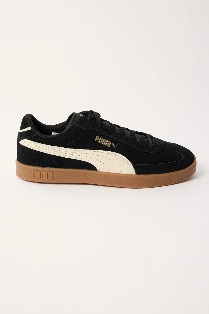 Puma Mens Club II Era Sneaker Suede Black Alpine