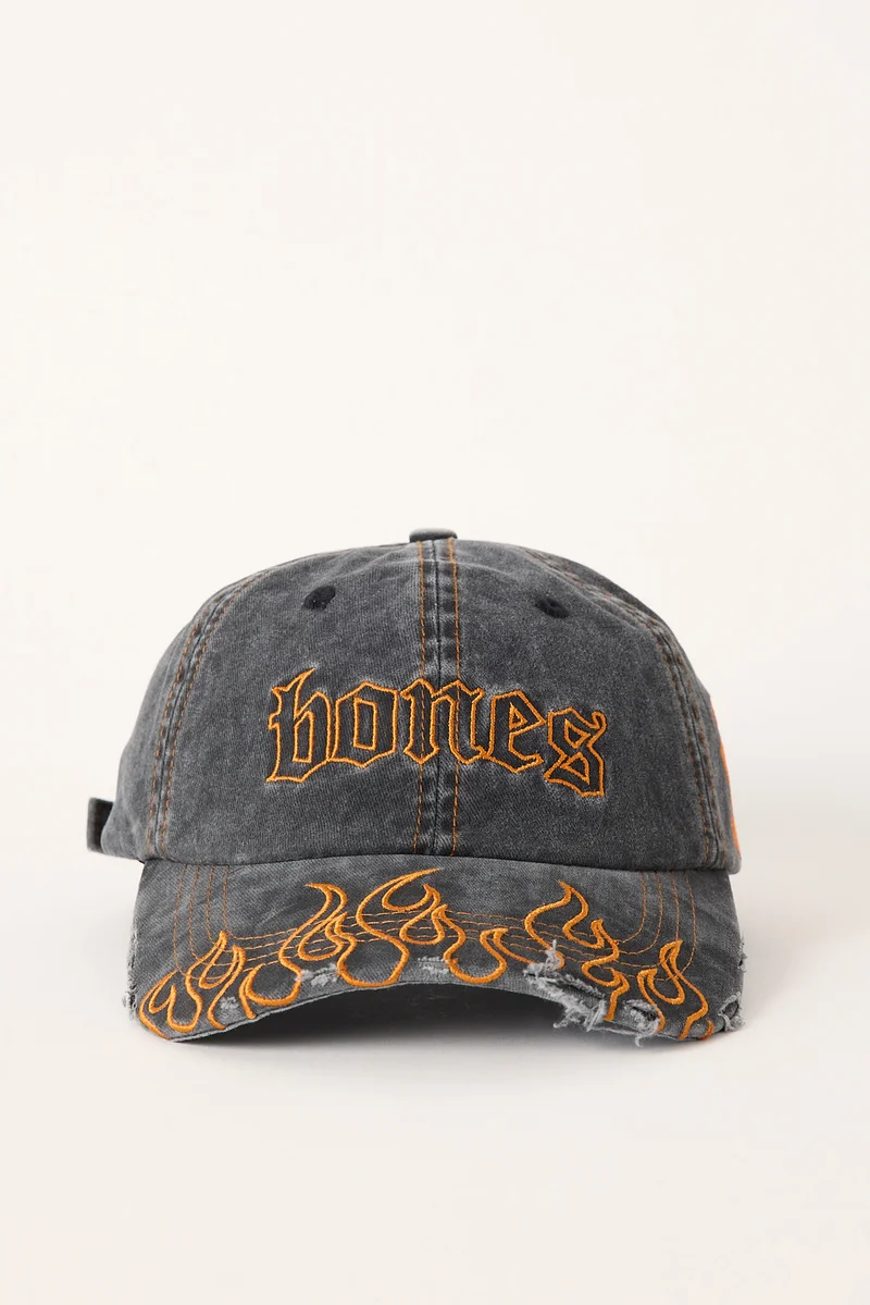 Billy Bones Club Hot As Dad Cap Washed Black