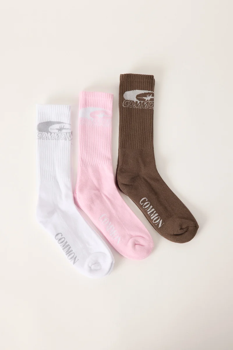Common Need Tide Sock 3 Pack Multi