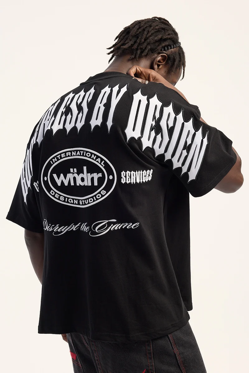 Wndrr Rzn Heavy Weight Tee Black