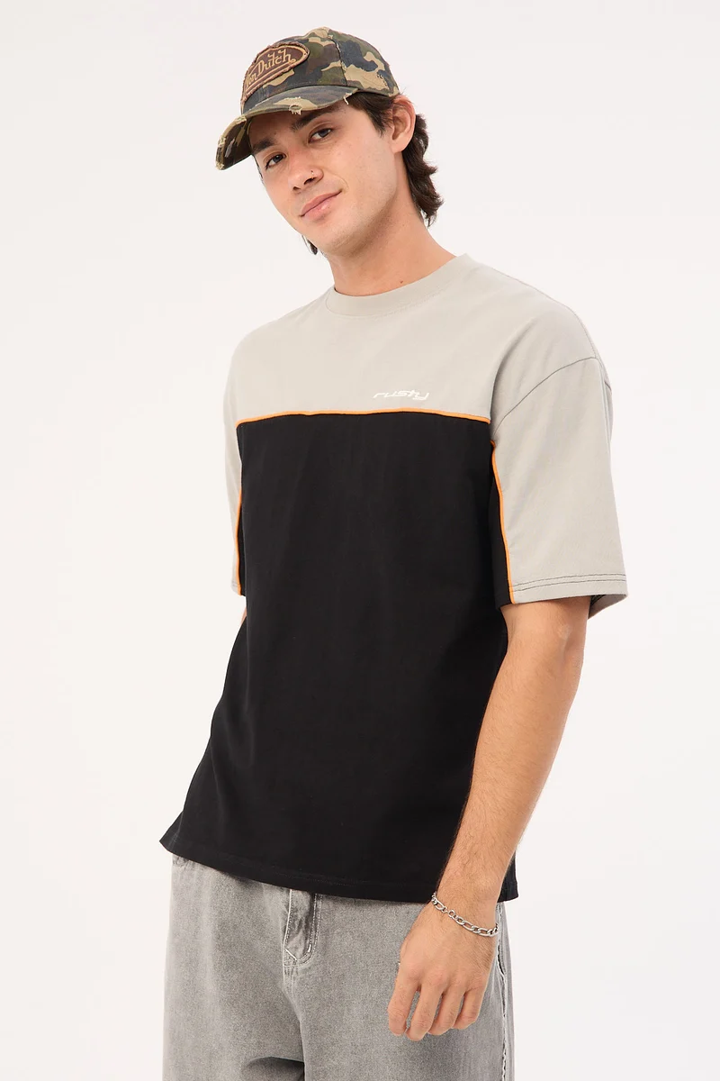 Rusty Oblivion 2.0 Heavy Short Sleeve Tee Black/Grey
