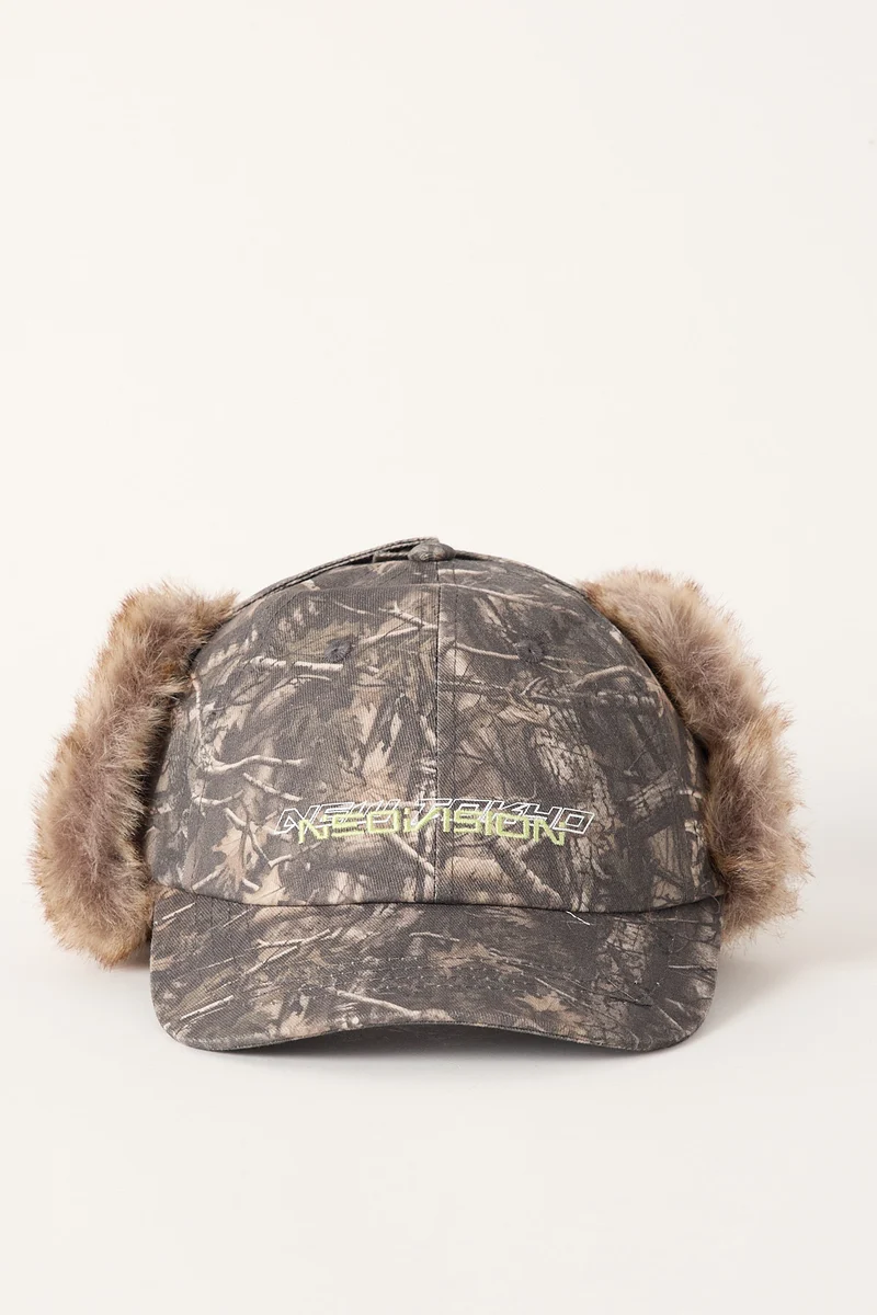 Neovision Barricade Fur Trapper Cap Camo
