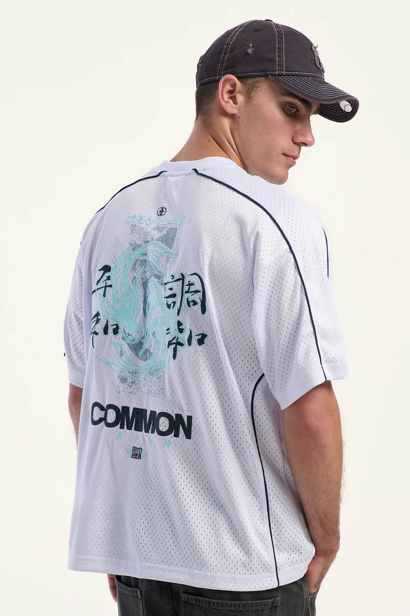 Common Need Sumi V-Neck Jersey White