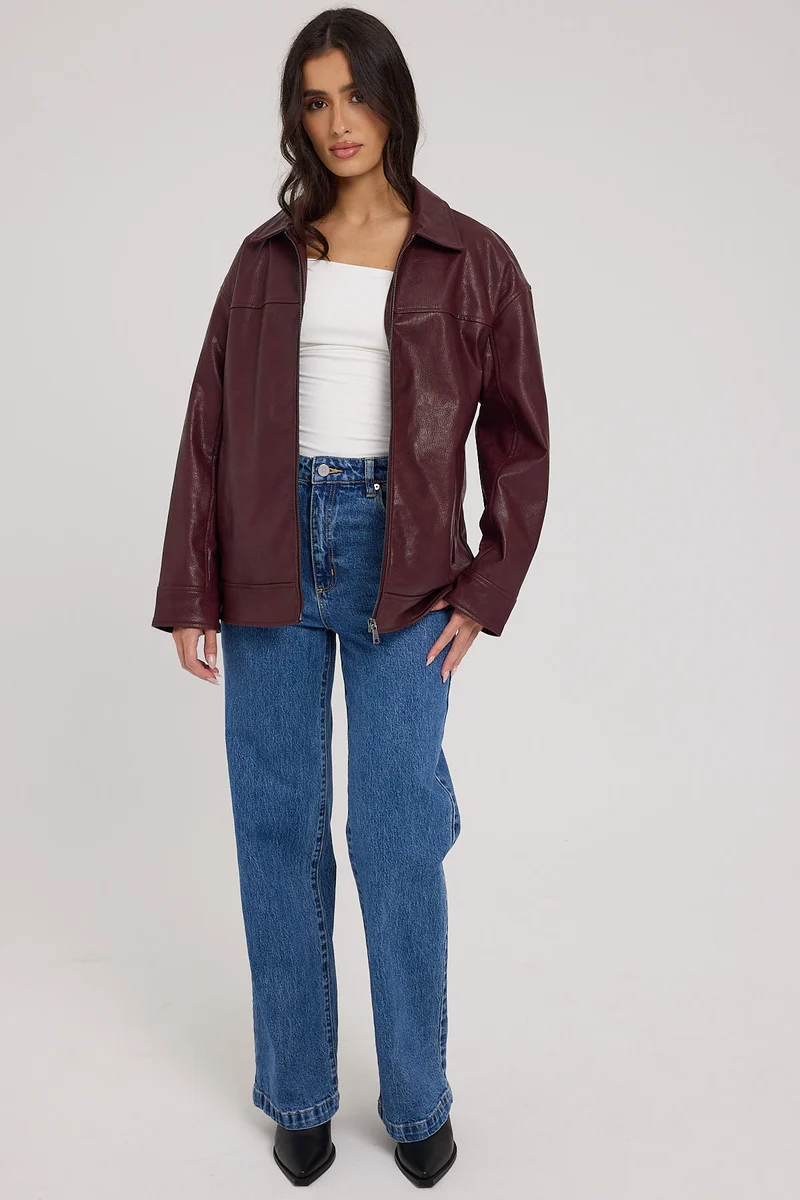 Abrand A 94 High Waisted Wide Jean Chantell Organic Blue