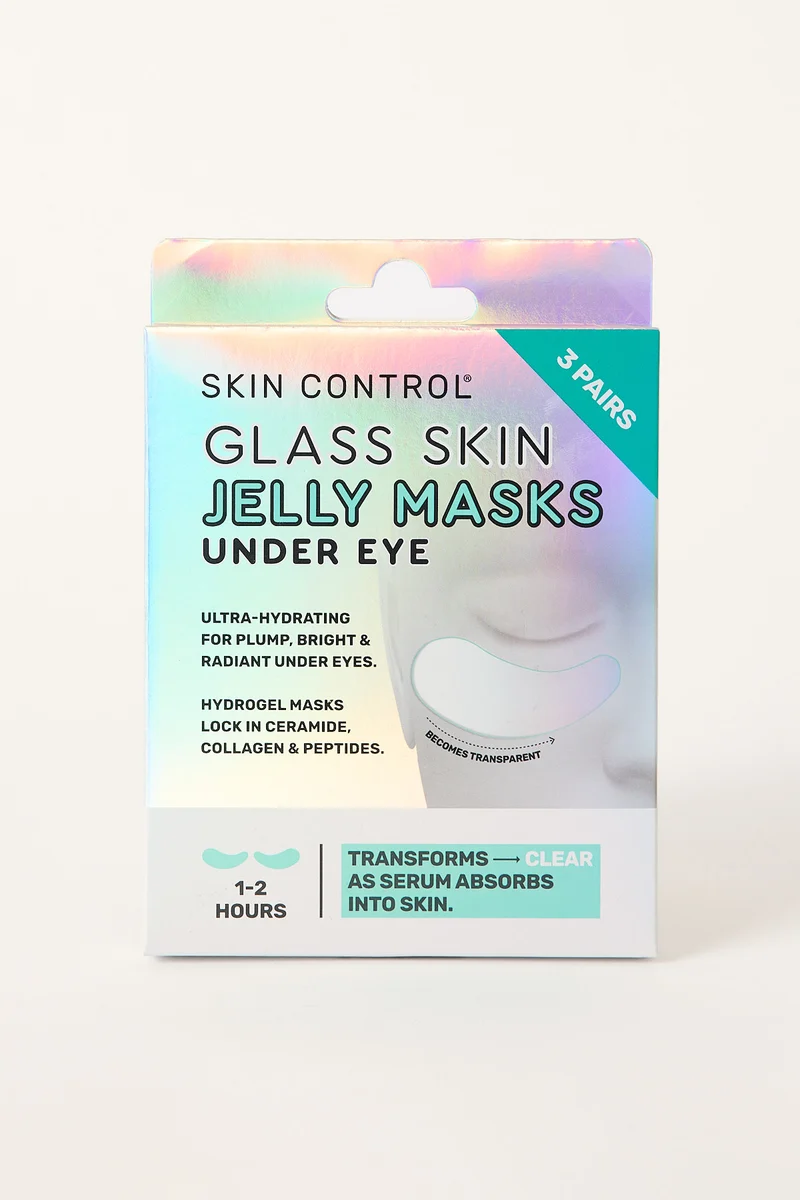 Skin Control Skin Control Glass Skin Under Eye Jelly Masks 6pk Clear