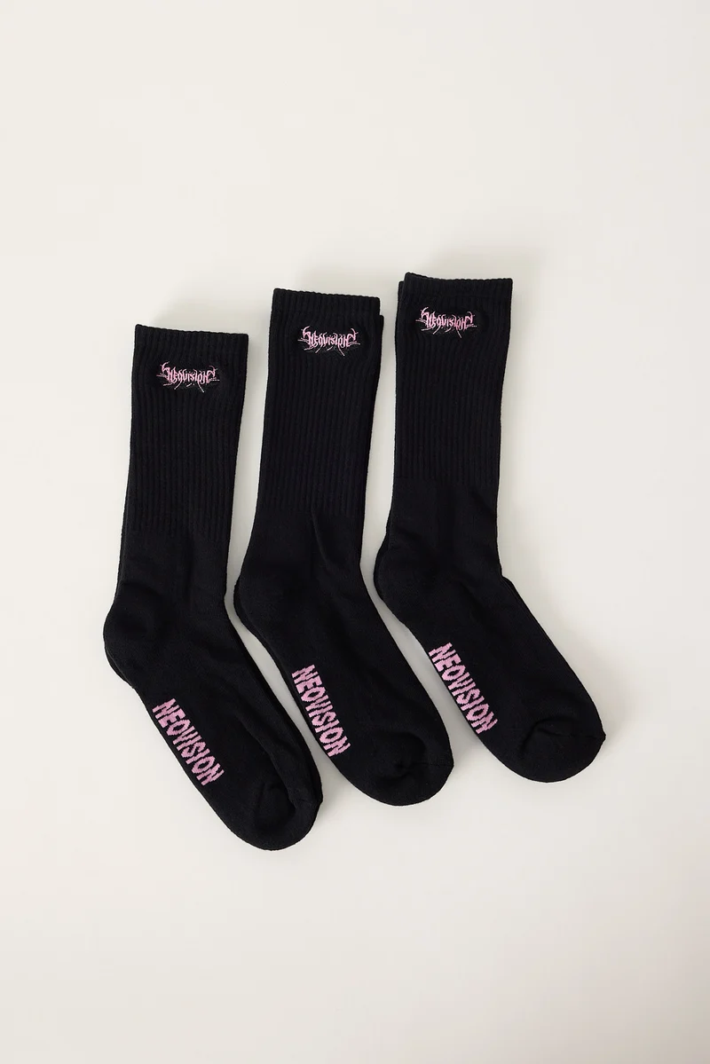 Neovision Terrain Sock 3 Pack Black