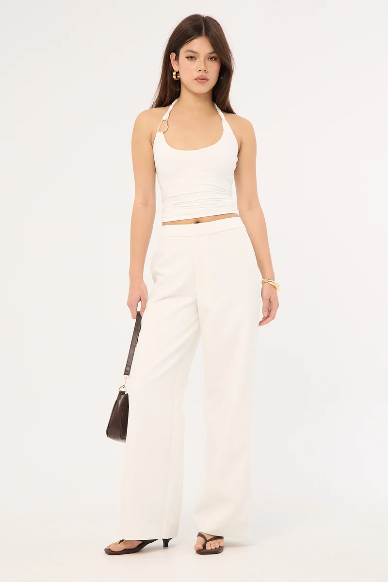 Perfect Stranger Cecelia High Rise Pant White