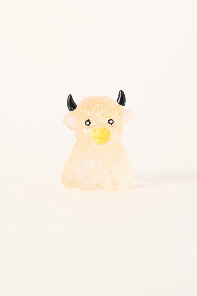 All Brands Toys Squishy Translucent Highland Cow 8cm Assorted