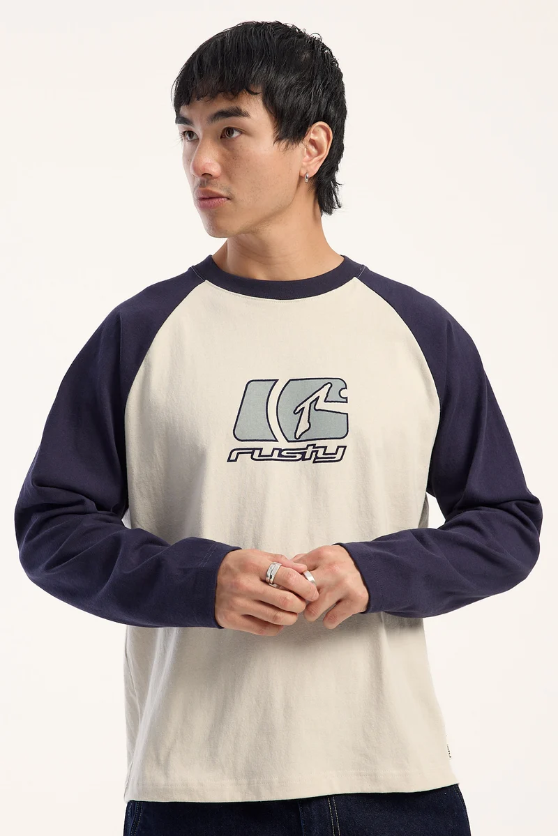 Rusty Watto Long Sleeve Tee Cream