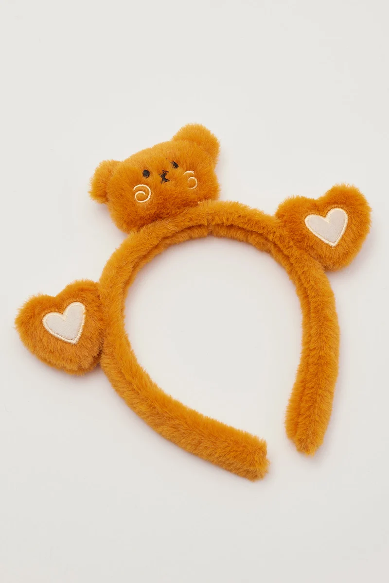Token Hug A Bear Headband Brown