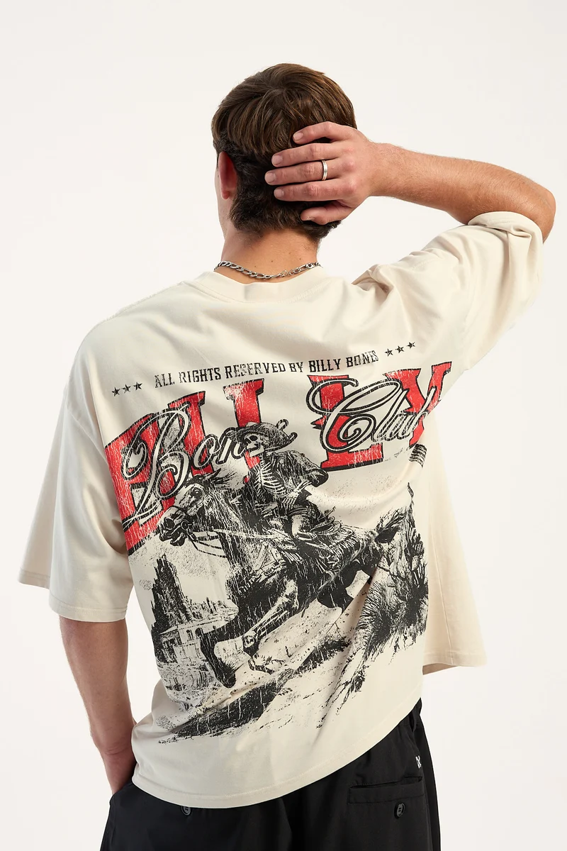 Billy Bones Club Route 66 Tee Tan