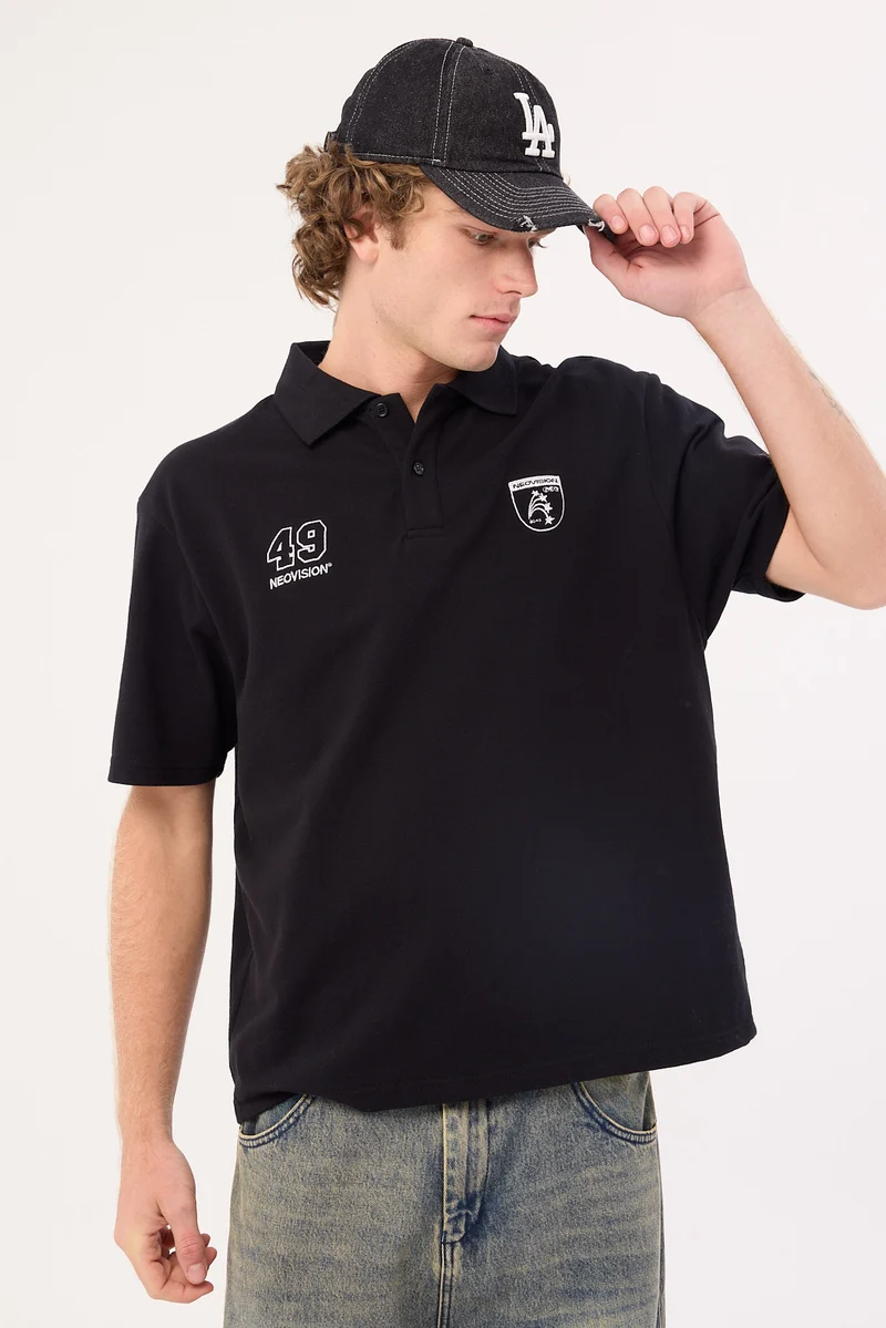 Neovision Ace Slim Polo Shirt Jet Black