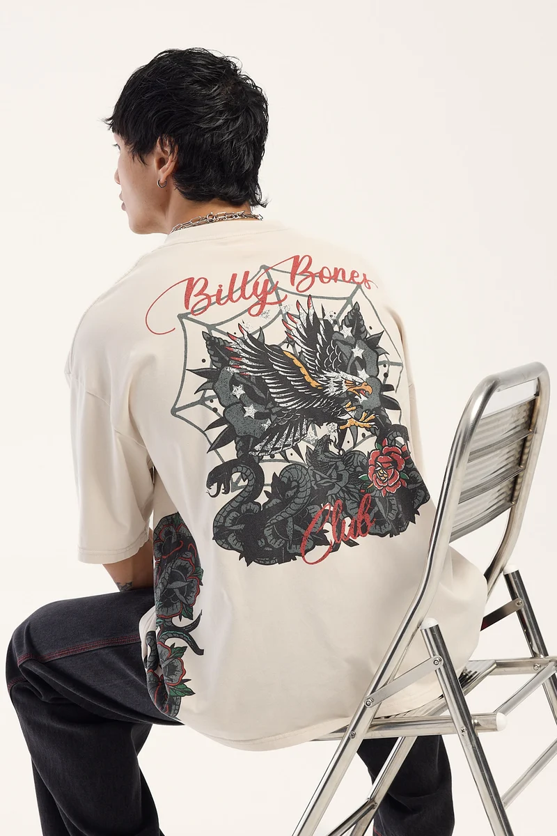 Billy Bones Club Bones Trad Club Tee Cream