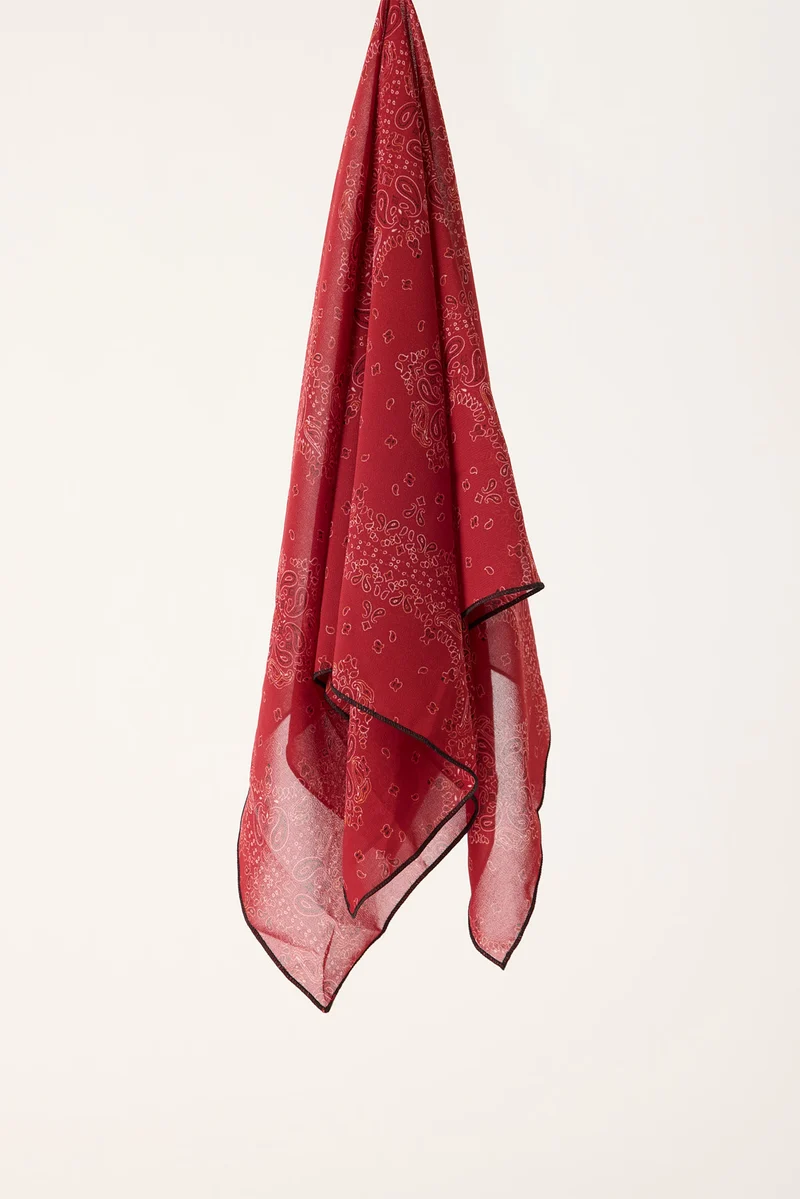 Token Paisley Bandana Red