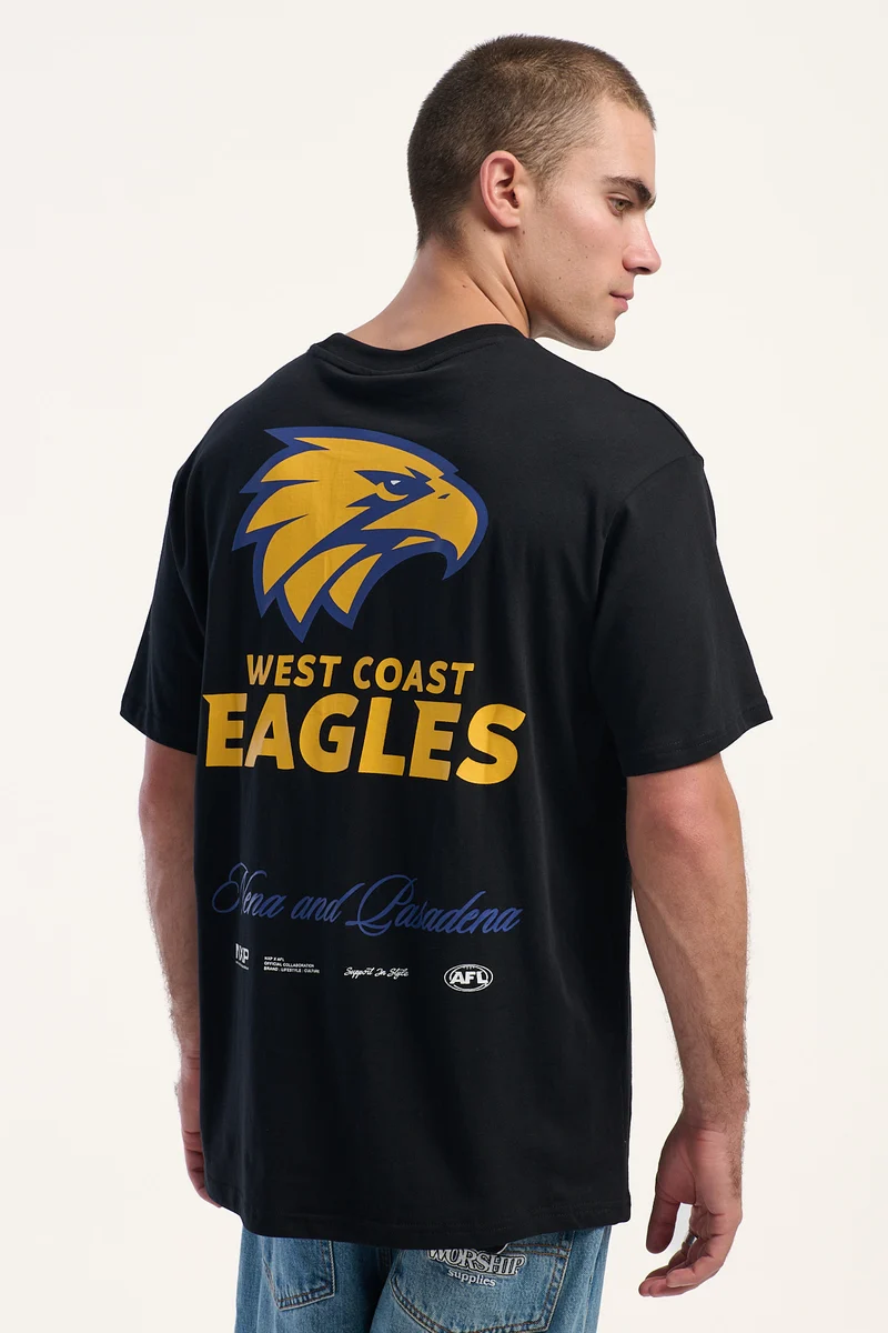 Nena & Pasadena NXP x AFL West Coast Season Tee Jet Black
