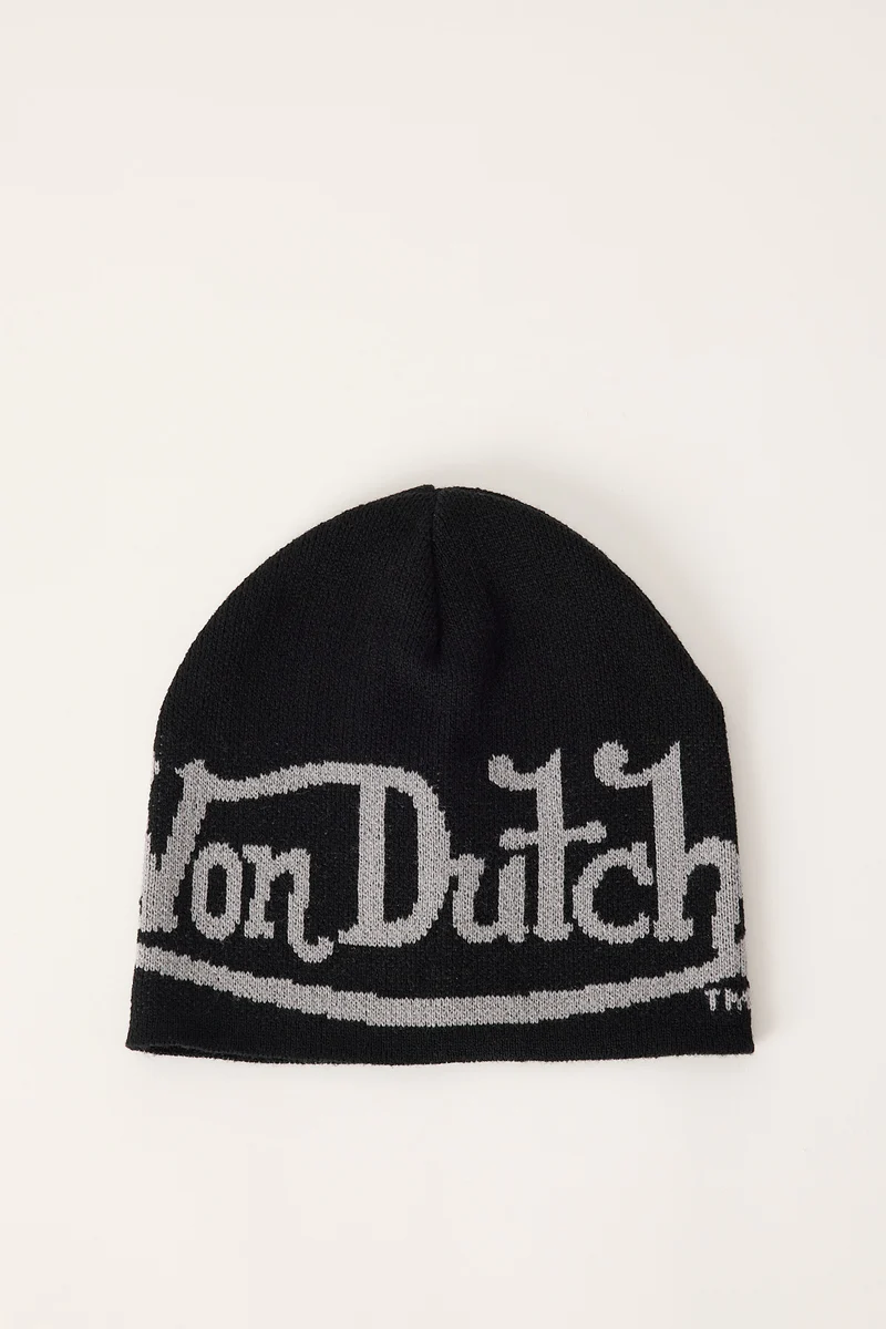 Von Dutch Signature Beanie Black