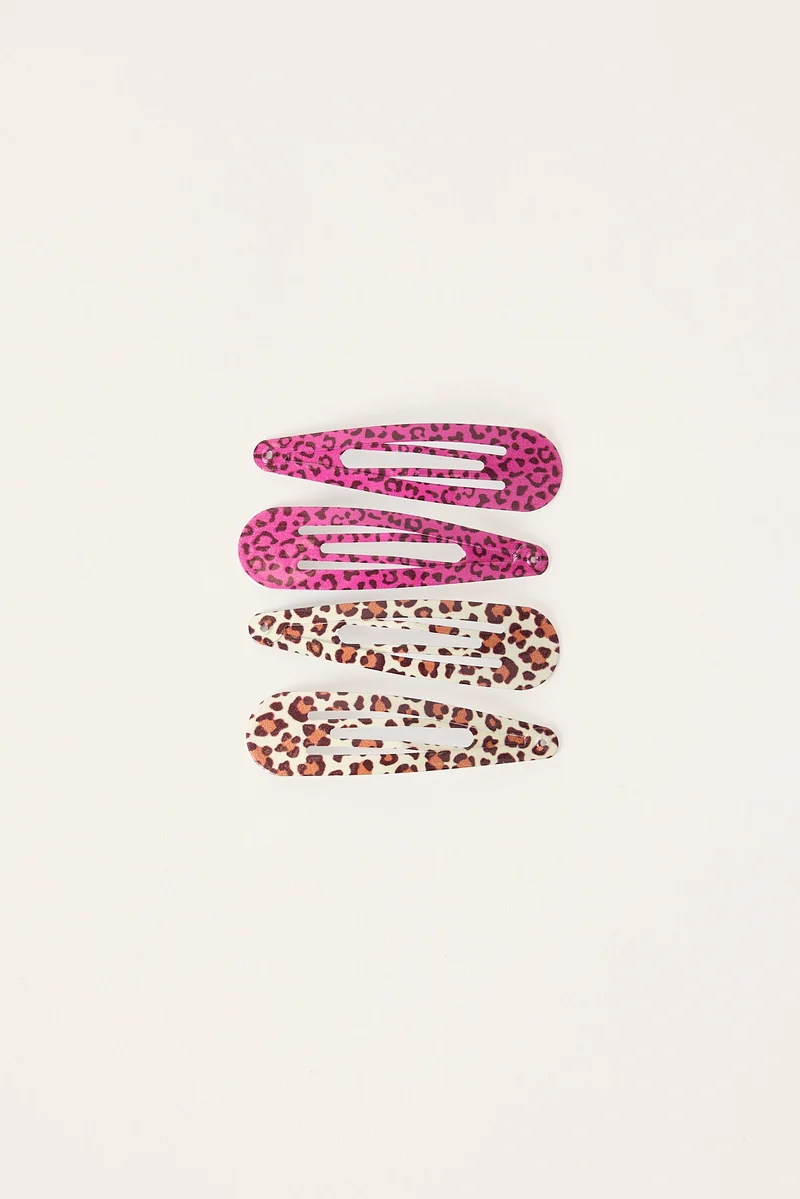Token Cheetah Hair Clip Pack Animal Print