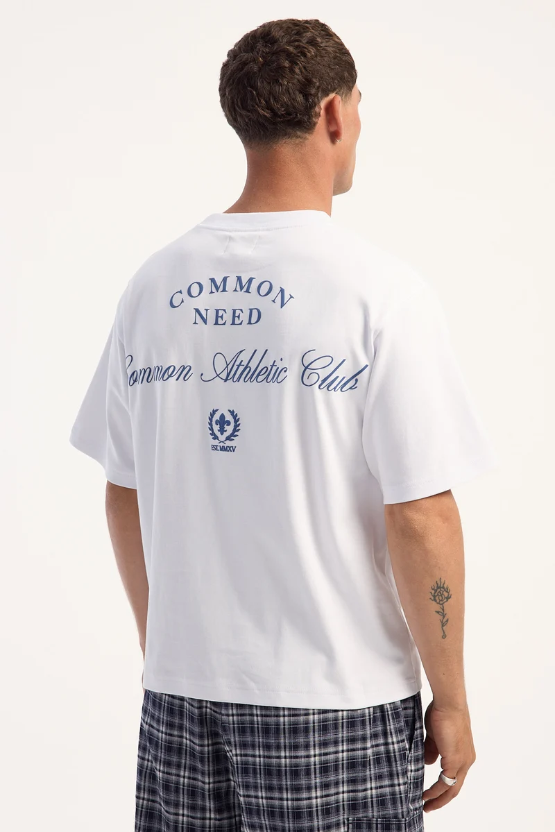 Common Need Traction Signature Tech Tee White