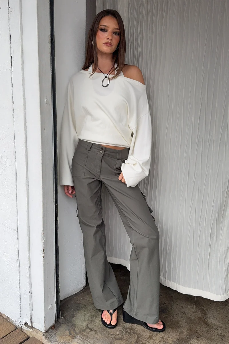 Thrills Jordana Low Rise Pant Tarmac