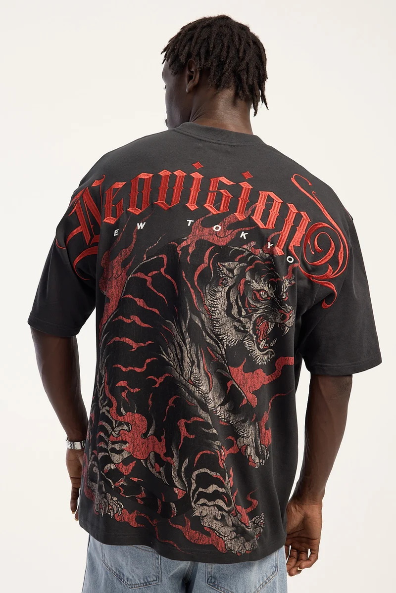 Neovision Savage Oversize Super Heavy Tee Night Black