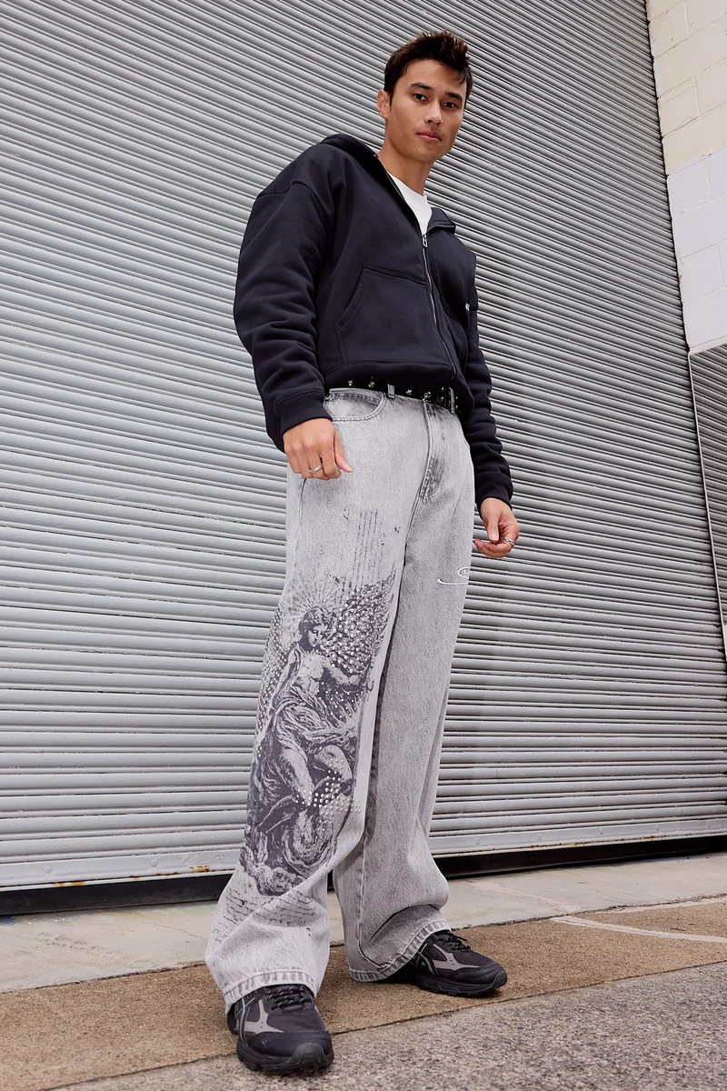 Neovision Exile Behemoth Super Baggy Jean Light Grey