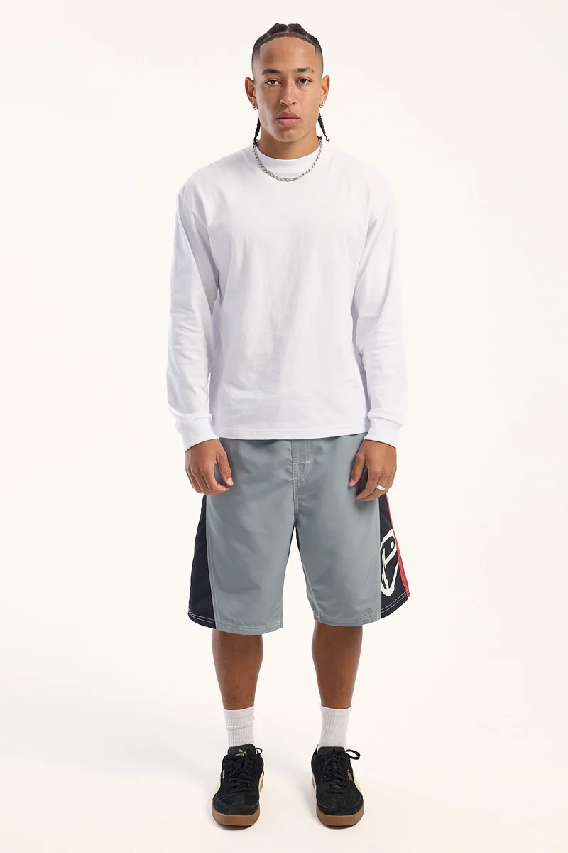 Rusty Carnage Hybrid Waist Boardshort Stone Grey