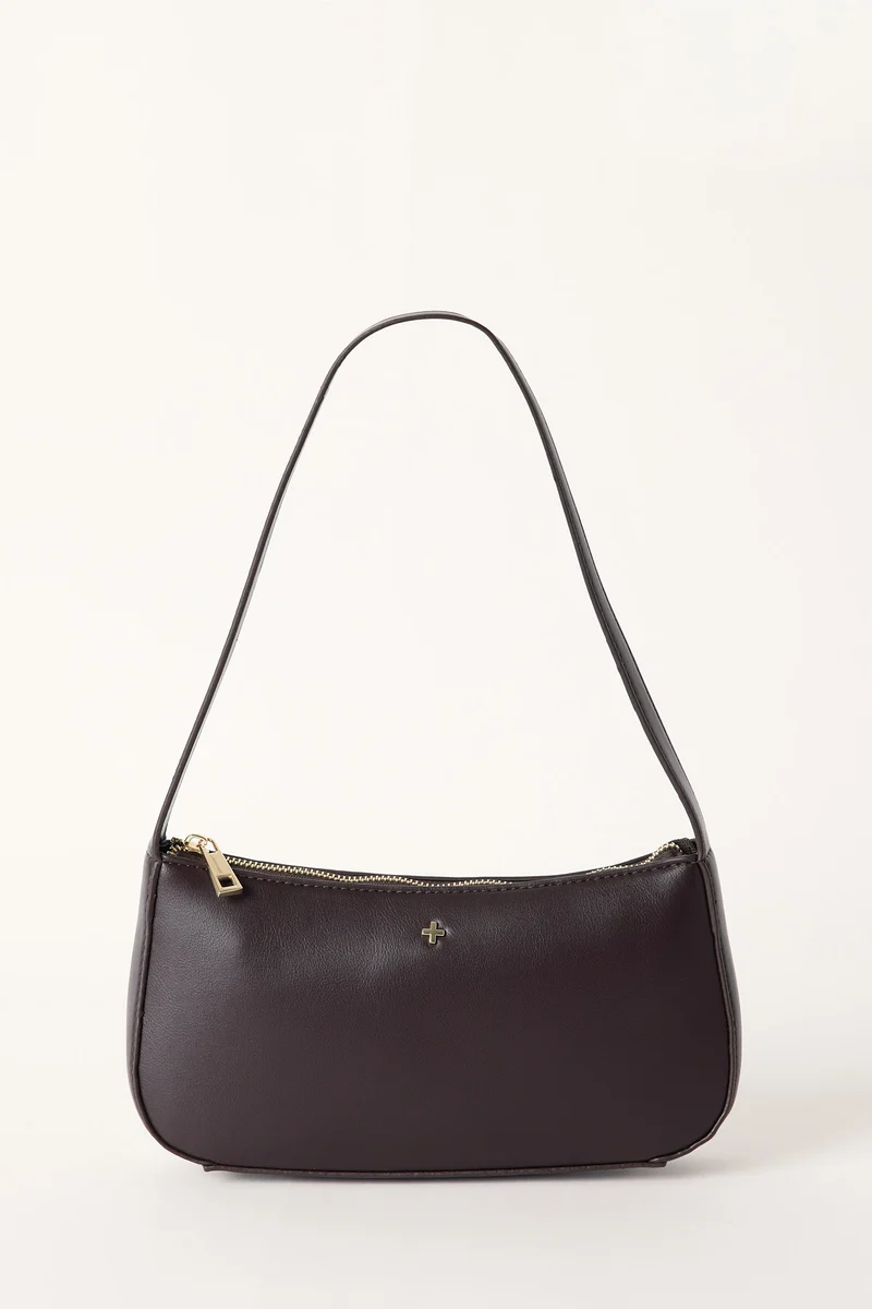 Peta + Jain Peltz Shoulder Bag Choc PU