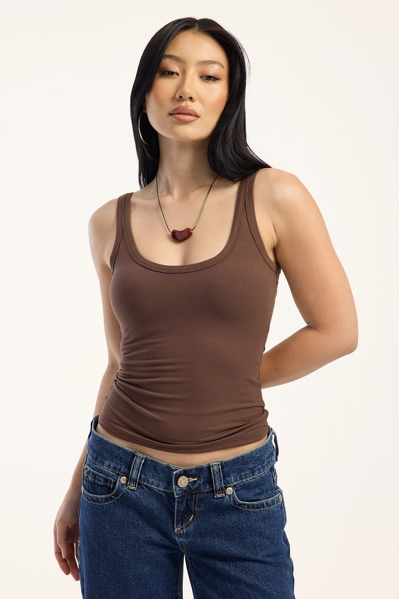 L&t Drew Tank Brown
