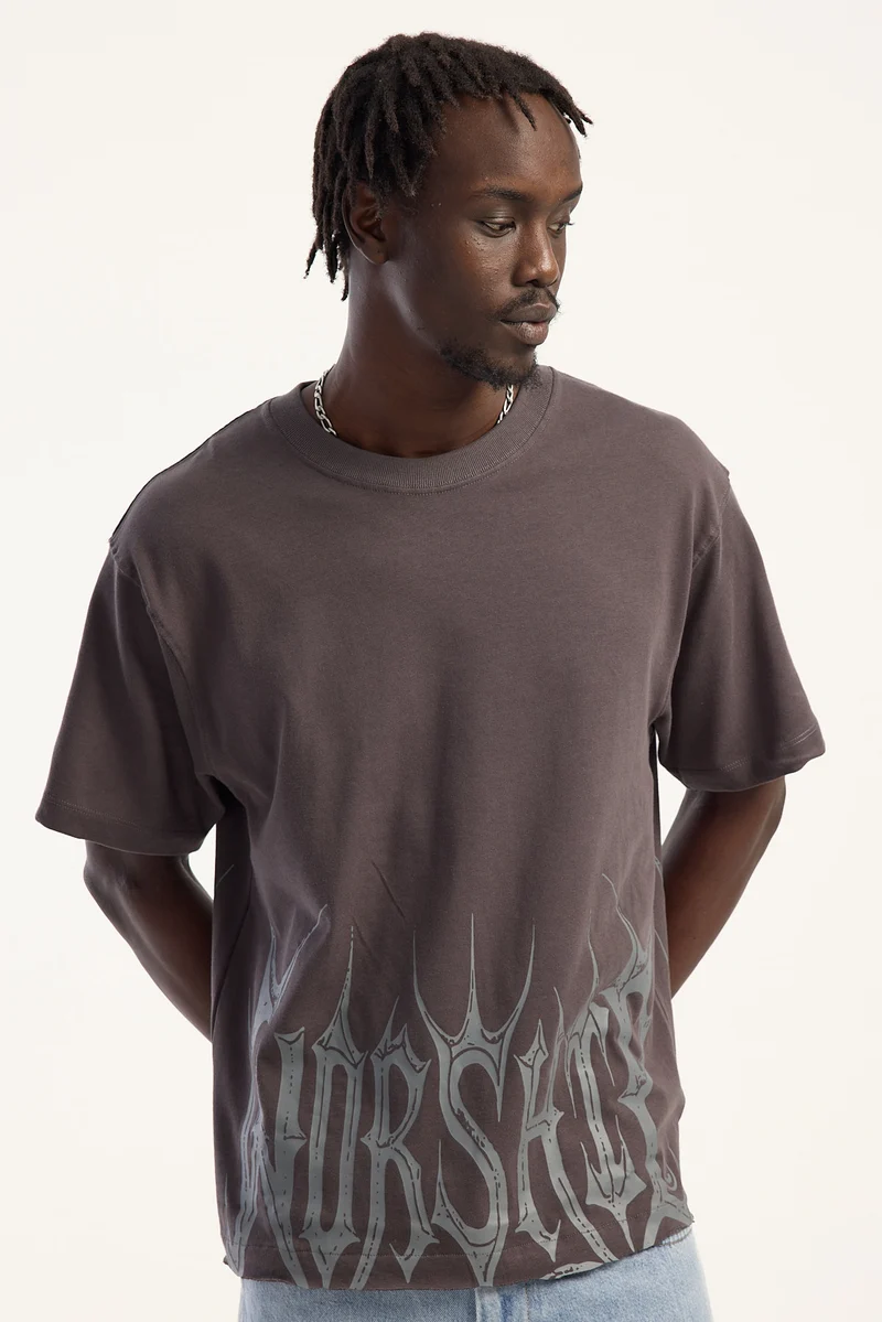 Worship Manic Tee Ember Black