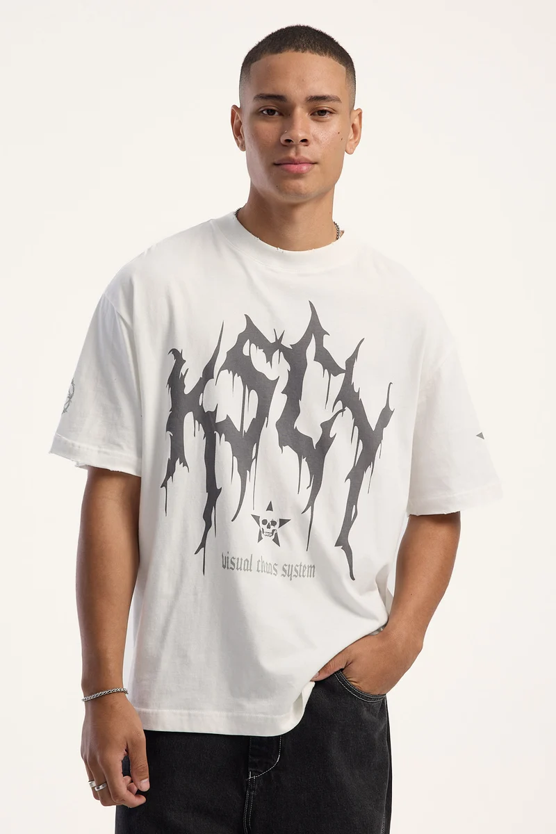 Kiss Chacey Nadal Street Tee Natural White