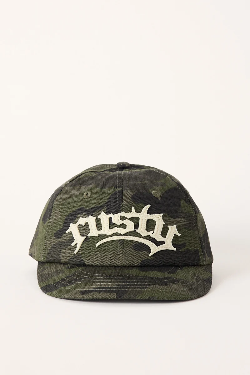 Rusty Field Gothic Dirtbag 6 Panel Cap Camo