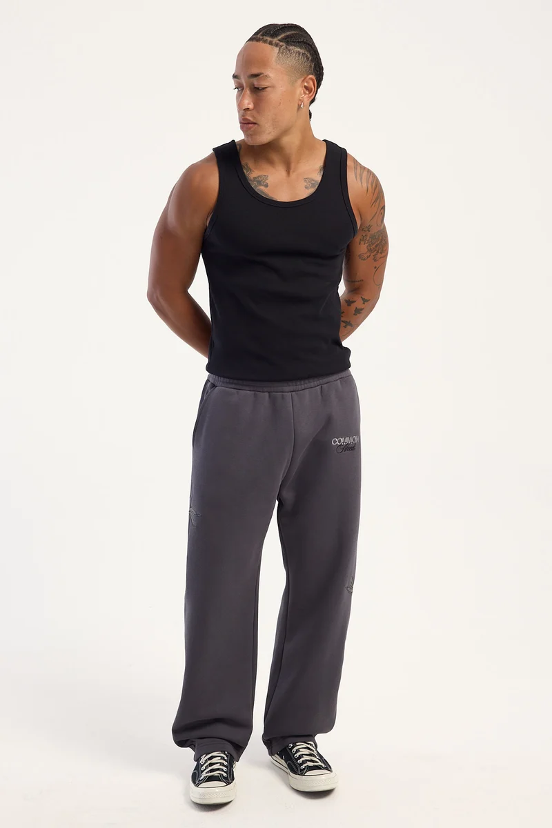 Common Need Sumi Baggy Sweatpant Off Black