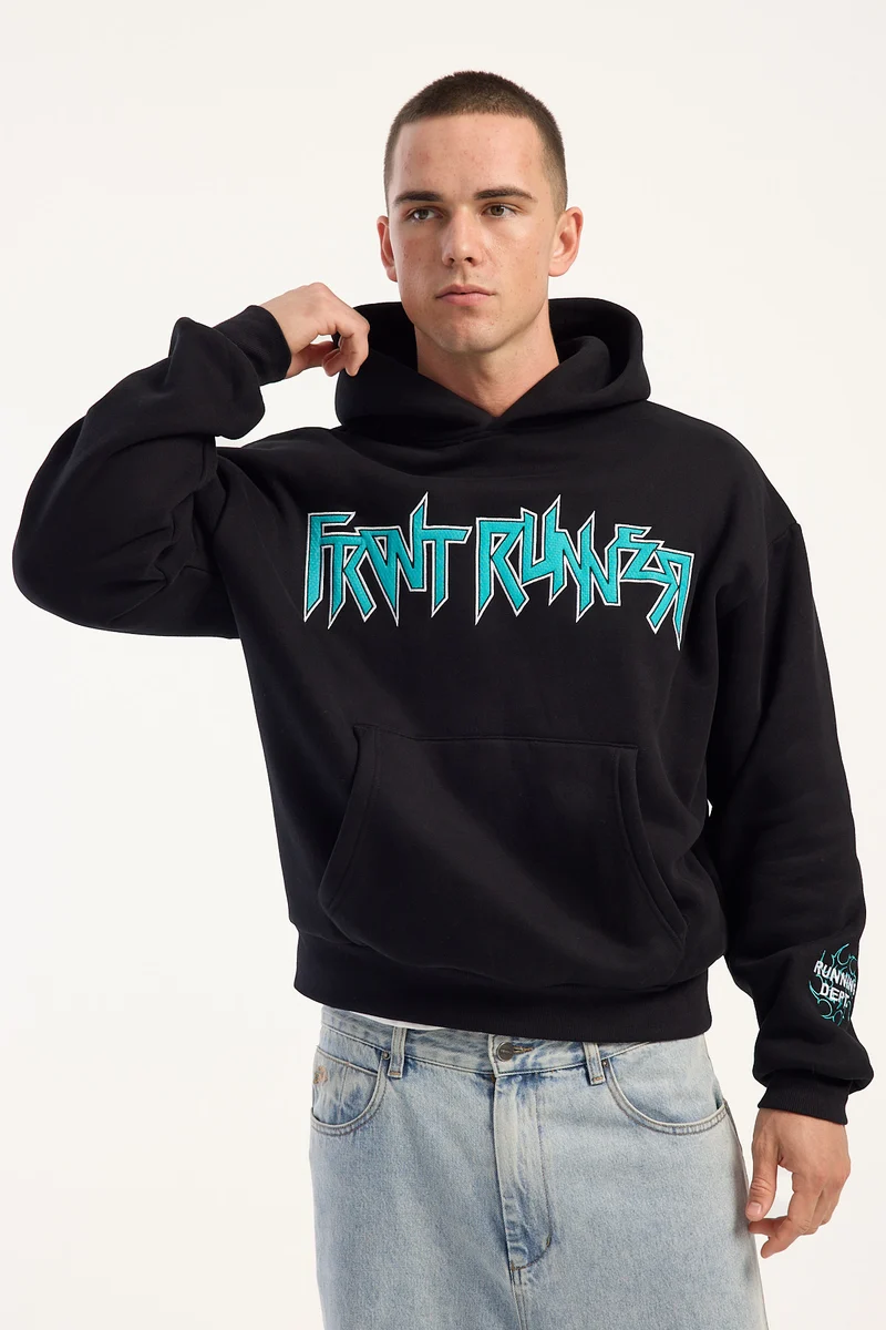 Front Runner Hybrid Hoodie Black/Tiffany