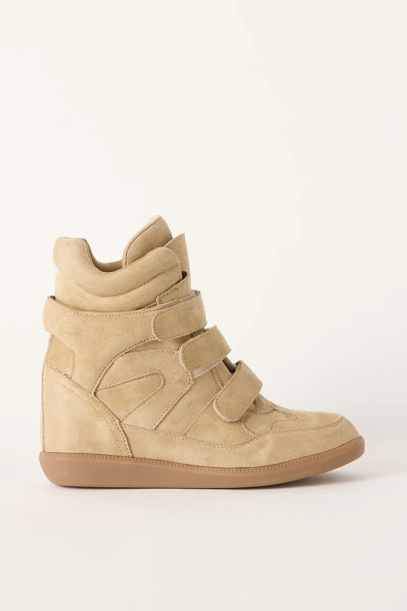 Therapy Womens Habit Sneaker Boot Wheat Faux Suede
