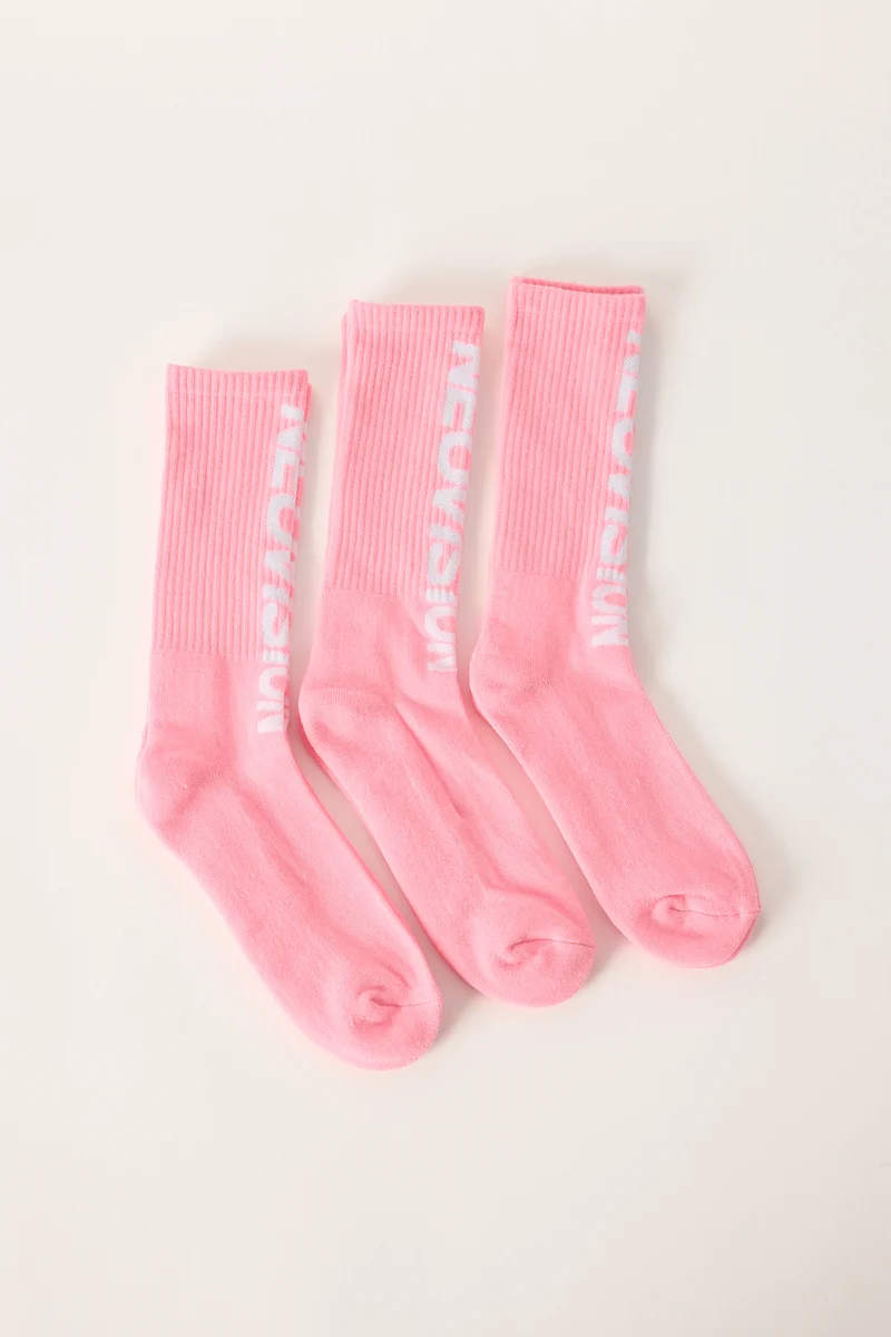Neovision Nova Sock 3 Pack Pink