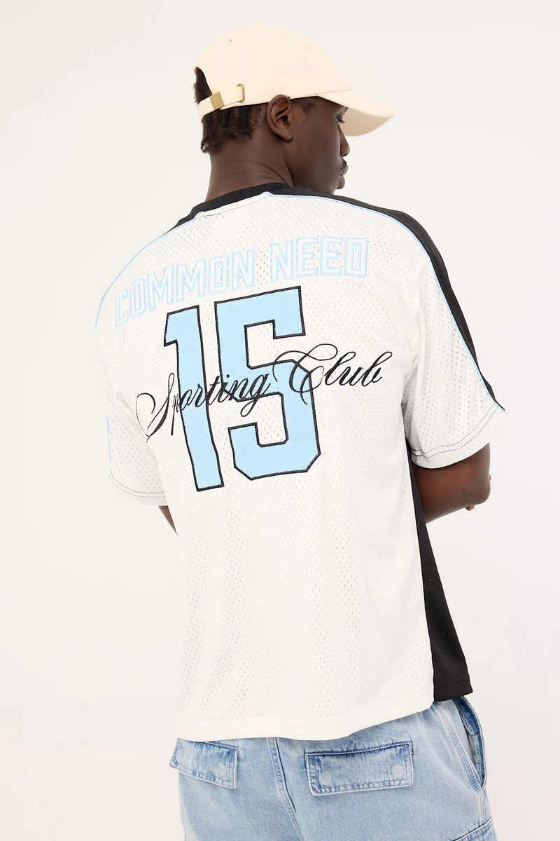 Common Need Timeout V Neck Jersey Black/Grey