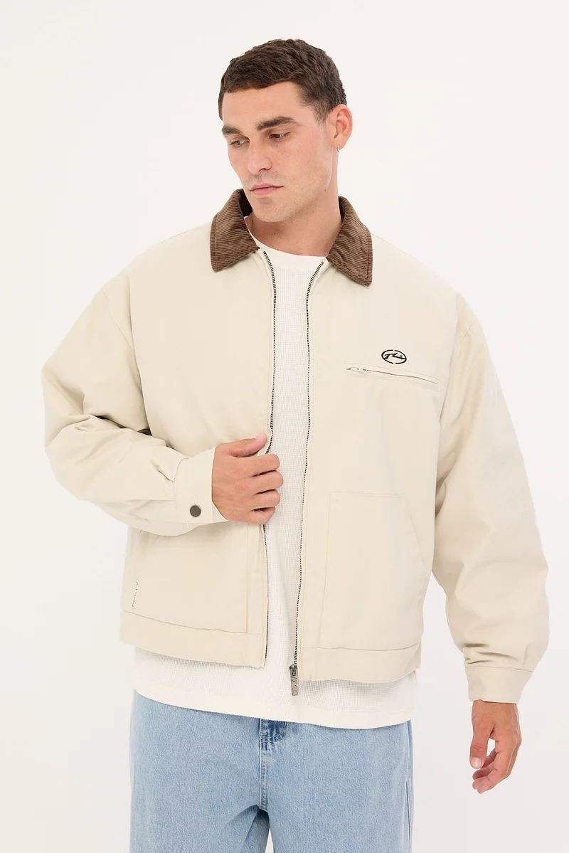 Rusty Wookie Workwear Canvas Jacket Stone