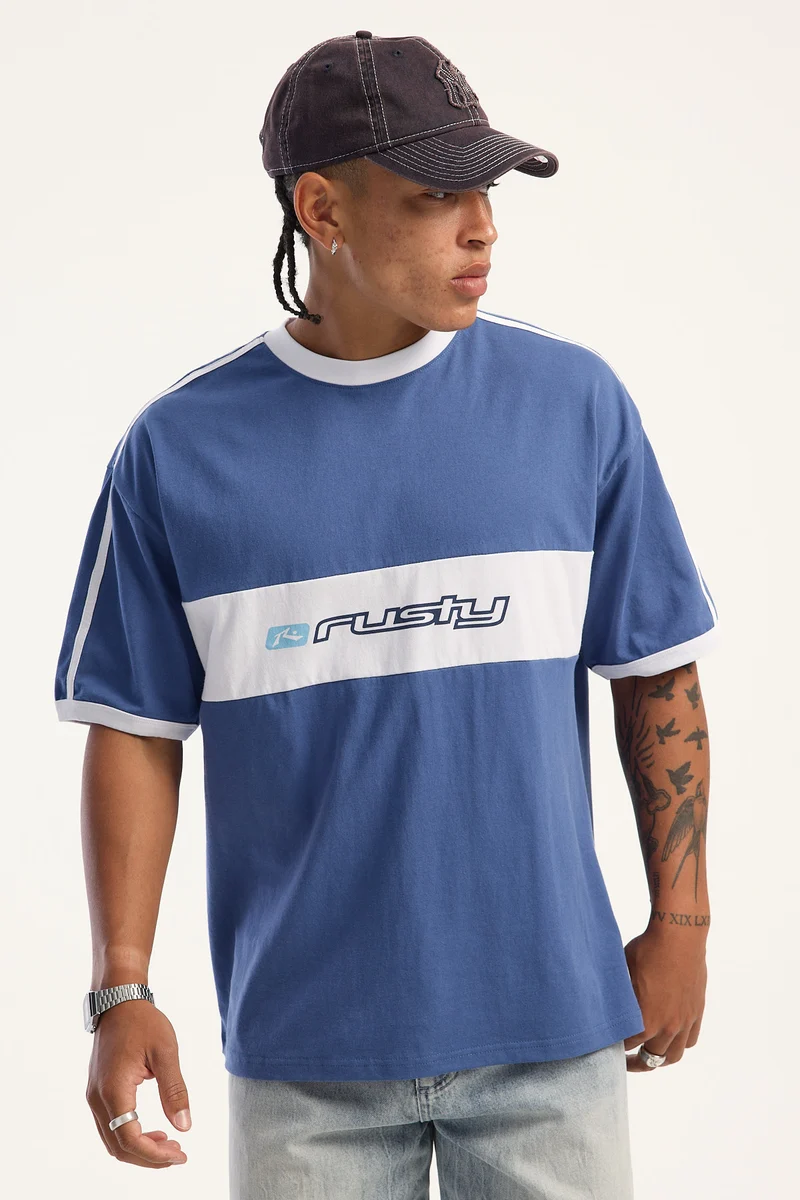 Rusty Super Shaolin 4.0 Tee Atlantic Blue