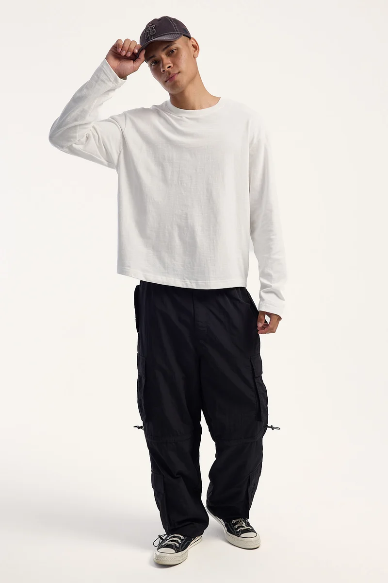 Xlarge Cargo Wide Pant Black