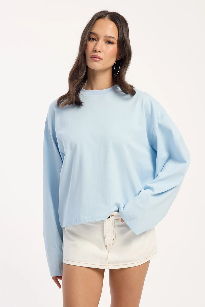 Lioness Bloom Long Sleeve Baby Blue