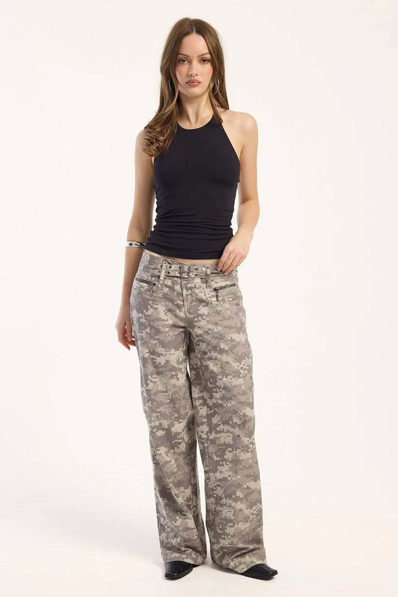 Worship Duststorm Baggy Low Rider Jean Dust Camo