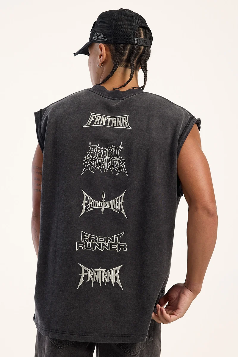 Front Runner Amo Muscle Tank Washed Black