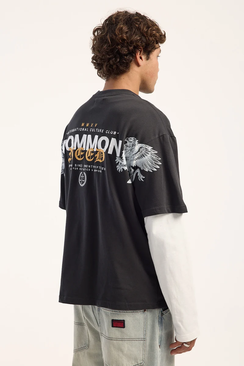 Common Need Griffin Heavyweight Easy Tee Onyx